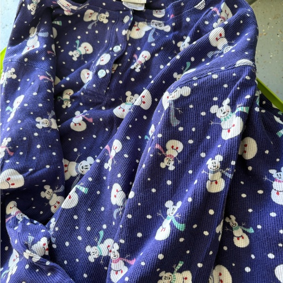 Disney PJ’s Waffle Weave Top and Long Pants - Picture 5 of 7
